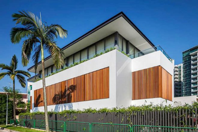 green design, eco design, sustainable design, Sunny SIde House, Wallflower Architecture and Design, oblong House, sunken house, louver house