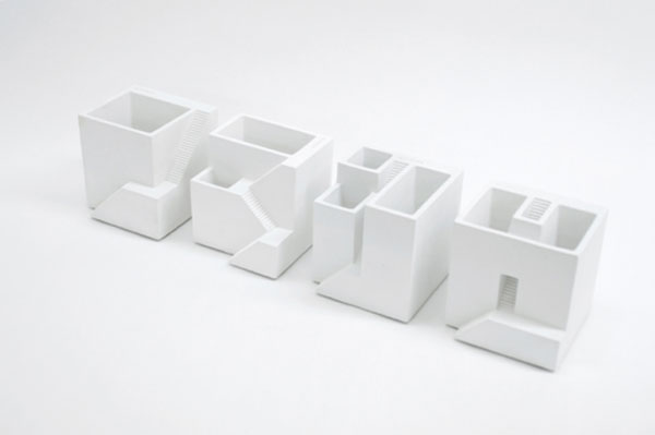 ienami bonkei planter, chiaki murata, metaphys, modular planter, desktop accessory, japan