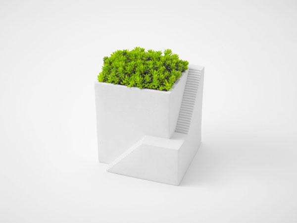 ienami bonkei planter, chiaki murata, metaphys, modular planter, desktop accessory, japan