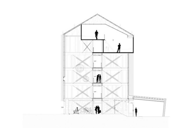o2 arquitectos, restoration, hotel, Chile, Andes mountains, recycled wooden boards, pixilated facade, thermal waters, sustainable heating, Architecture, Daylighting, Recycled Materials, Green Materials,