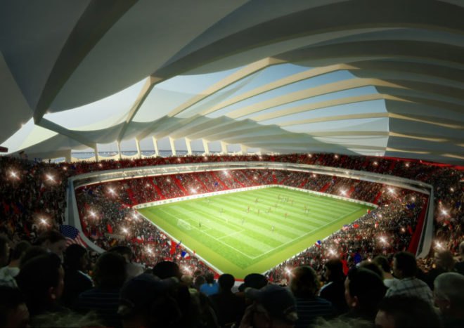 Qatar World Cup 2022, World Cup 2022 Human rights, human rights viaolation Qatar,Qatar migrant workers, Tangram Qatar Stadium, sustainable stadiums Qatar, Qatar 2022 World Cup, stadium passive cooling, natural ventilation stadium, sports architecture, energy efficient stadium