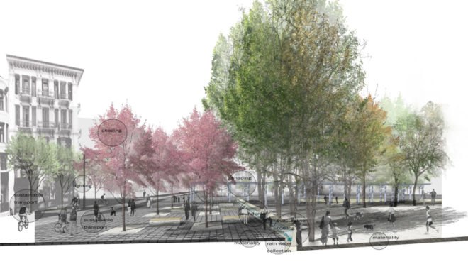 AEHMK Studio, pavillion design, AEHMK Studio Silent Crowd, Silent Crowd Plaza, Green Architecture, Greece Modern Architecture. Landscape Architecture