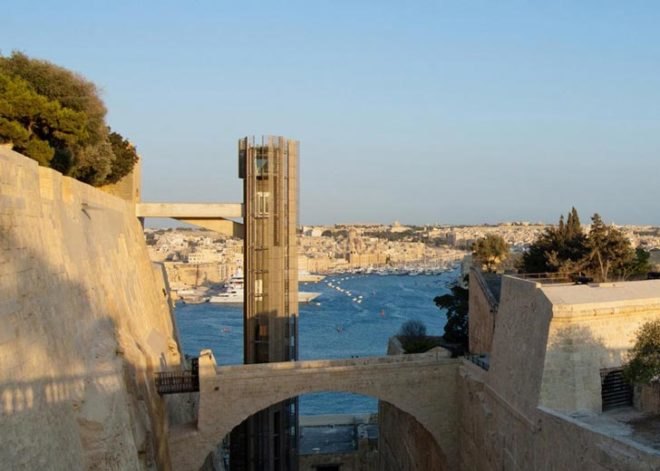 Valletta, Malta, Barrakka Lift, Fortified Walls, Historic Harbour, Ferry Terminal, Architecture Project, Grand Harbour Regeneration Corporation, Cage Lifts, Restoration