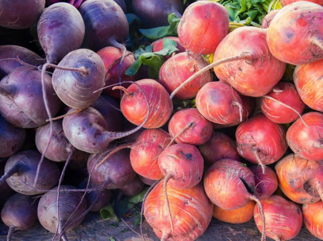 purple beets, red beets, golden beets, heirloom vegetables, root veggies
