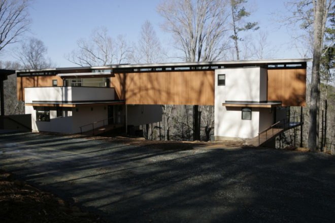 Cassilhaus Artist Residence, modern architecture, North Carolina Modernist Houses, MODTriangle Realtors , Ellen Cassily, AIA, Frank Konhaus, BauHow