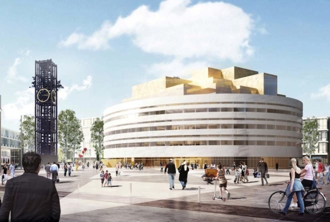 kiruna, sweden, city hall, Henning Larsen Architects, Tema Landscape Architects, WSP Engineers Sweden, UiWE Cultural Designers, arctic landscape, the crystal