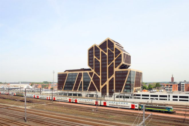 Court of Justice, J Mayer H, a20 architecten, Lens°Ass architecten, hasselt, belgium, shade screen, court building, daylighting