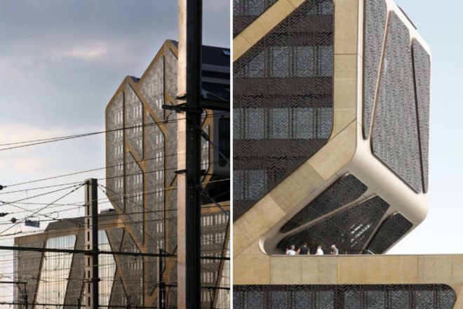 Court of Justice, J Mayer H, a20 architecten, Lens°Ass architecten, hasselt, belgium, shade screen, court building, daylighting