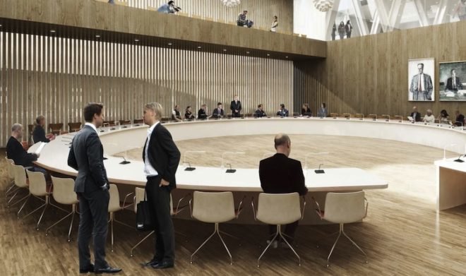 kiruna, sweden, city hall, Henning Larsen Architects, Tema Landscape Architects, WSP Engineers Sweden, UiWE Cultural Designers, arctic landscape, the crystal