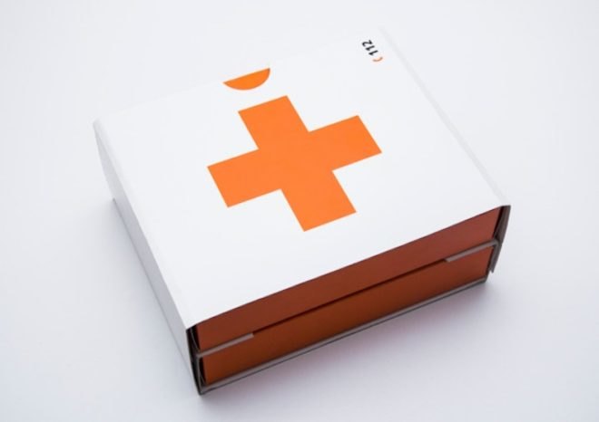 Kevin Harald Campean, first aid kit, pictograms, diploma work, redesigned first aid kit, packaging