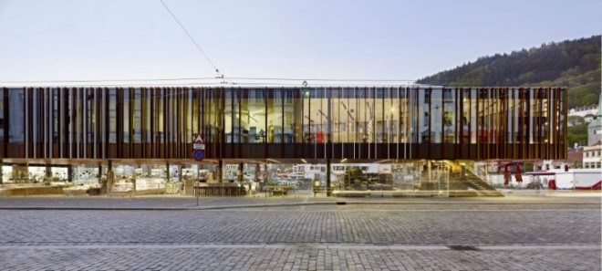 bergen fish market, eder biesel arkitekter, green renovation, sustainable design, eco renovation, adaptive reuse, history continued, historic preservation, modern architecture