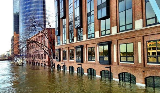 Flooding in Grand Rapids Michigan