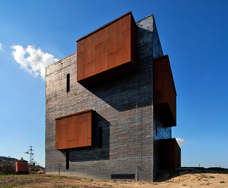 kemenes volcanopark, volcano visitor center, volcano, hungary, foldes architects, sag hill volcano, laszlo foldes, corten steel, volcano exhibit, western hungary