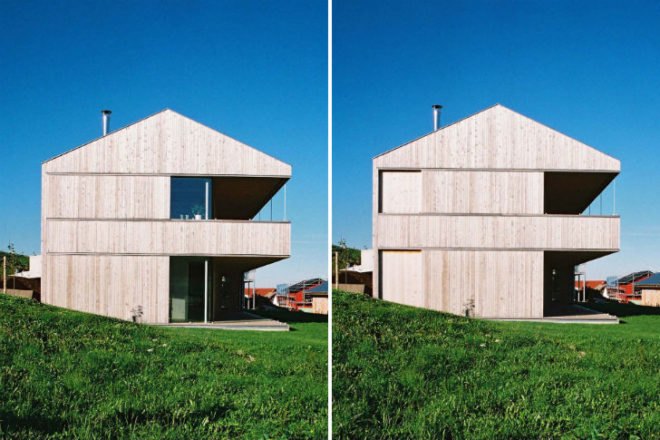 Haus S, Becker Architekten, sliding shutters, eco home, energy efficient home, low energy home, bavaria, germany