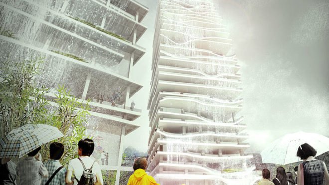 rainwater harvesting, earthquake resistant, Taiwan cultural center, raised landscape, green spaces, KAMJZ Poland