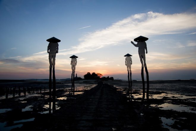 green design, eco design, sustainable design, Marco Casagrande, Kinmen Oystermen, solar powered art installation, Great Kinmen, Xiamen, oysters
