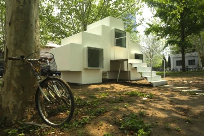 tiny home, tiny house, Studio Liu Lubin, tetris home, micro home, micro house, China, Beijing, Chinese micro home, chinese micro house, tetris-shaped micro home, Beijing micro house