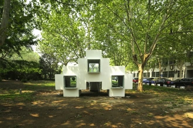 tiny home, tiny house, Studio Liu Lubin, tetris home, micro home, micro house, China, Beijing, Chinese micro home, chinese micro house, tetris-shaped micro home, Beijing micro house