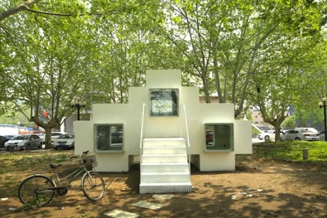 tiny home, tiny house, Studio Liu Lubin, tetris home, micro home, micro house, China, Beijing, Chinese micro home, chinese micro house, tetris-shaped micro home, Beijing micro house