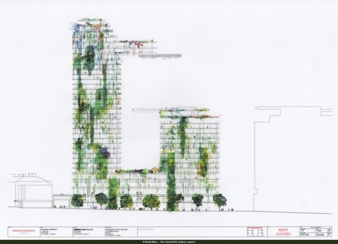 patrick blanc, one central park, sydney, residential tower, vertical garden, living wall, Jean Nouvel, Yann Kersalé,
