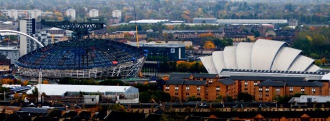 SSE Hydro, music venue, Foster + Partners, architecture, design, energy-efficiency, Scotland, natural ventilation, Rod Stewart