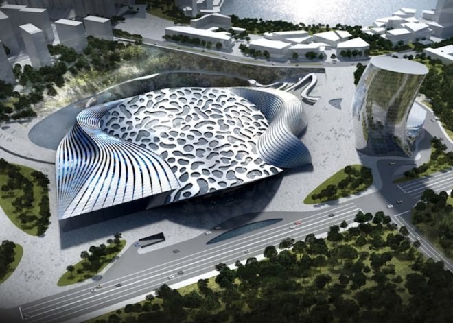 changsha, winter sports resort, sports resort, quarry pit, Coop Himmelb(l)au, entertainment ice world, abandoned quarry, cement quarry, ice world, dawang mountain resort,