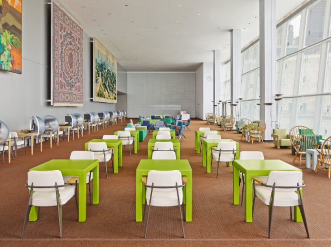 United Nations, Delegates’ Lounge, Renovation, Refurbishment, Design, Architecture, Public Space, Dutch Queen Maxima, Ki-moon, Frans Timmermans, Open Space, Lounge, Mezzanine, East River, Manhattan, News, Hella Jongerius, OMA, Gabriël Lester, Irma Boom, Louise Schouwenberg, Dutch Design,