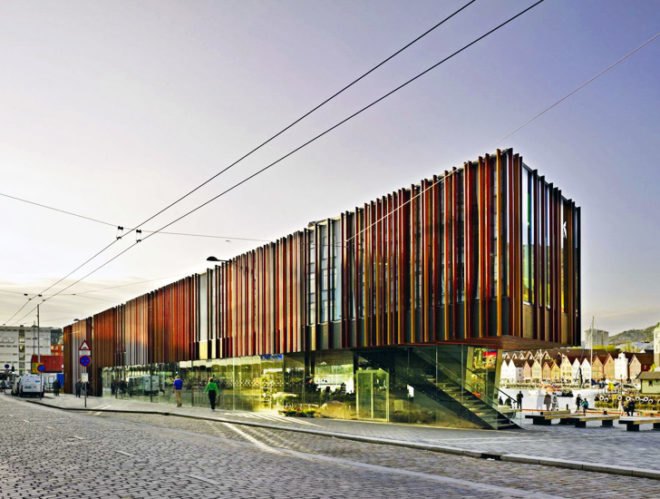 bergen fish market, eder biesel arkitekter, green renovation, sustainable design, eco renovation, adaptive reuse, history continued, historic preservation, modern architecture