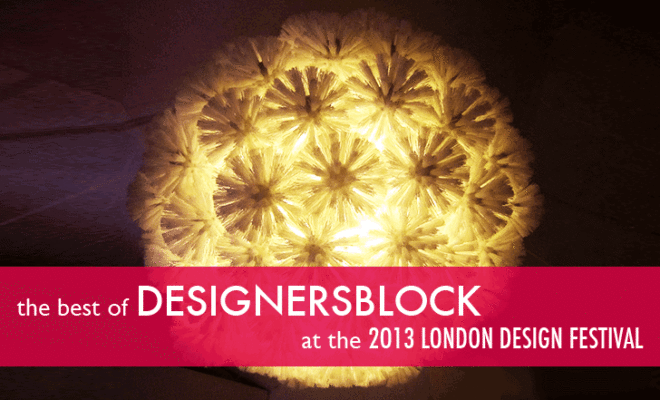 eco design, green design, upcycling, sustainable design, designersblock, london design festival, toilet brush lamp