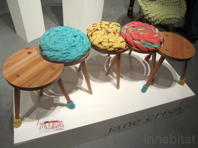 eco design, green design, upcycling, sustainable design, designersblock, london design festival, upholstered milk stools
