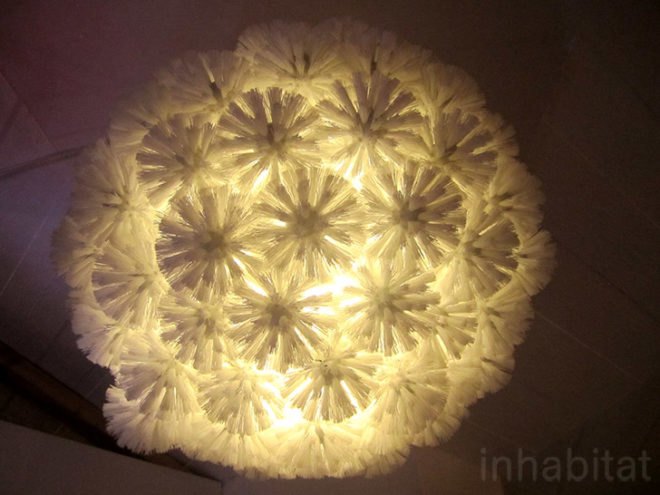 eco design, green design, upcycling, sustainable design, designersblock, london design festival, toilet brush lamp