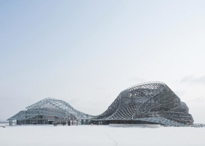 Harbin, Northern China, MAD Architects, Harbing Cultural Island, Ma Yansong, White Aluminum, Songhua River, Harbin Theatre, Harbin Labour Recreation Centre, Harbin Great Square, Wetland Park