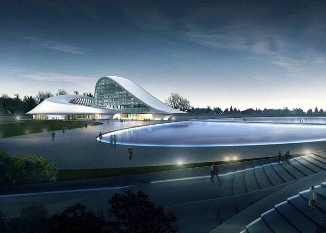 Harbin, Northern China, MAD Architects, Harbing Cultural Island, Ma Yansong, White Aluminum, Songhua River, Harbin Theatre, Harbin Labour Recreation Centre, Harbin Great Square, Wetland Park