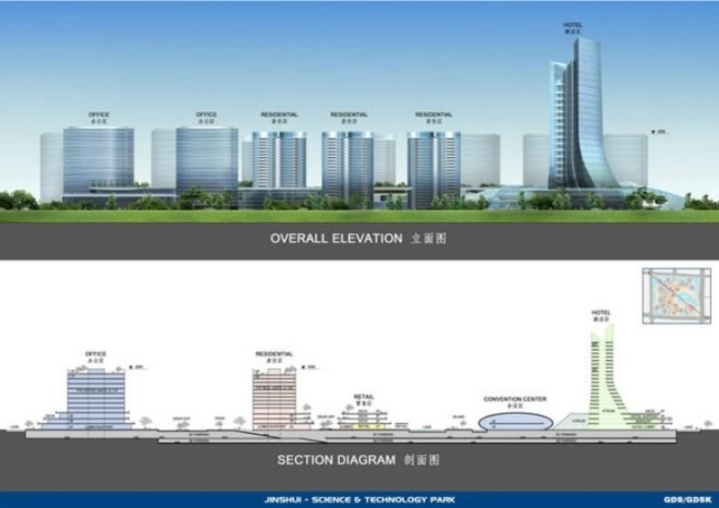 Jinshui Science and Technology Park, GDS Architects, zero carbon, energy efficiency, green design, eco design, self sufficient buildings, green architecture, eco architecture, china, solar panels, photovoltaic panels