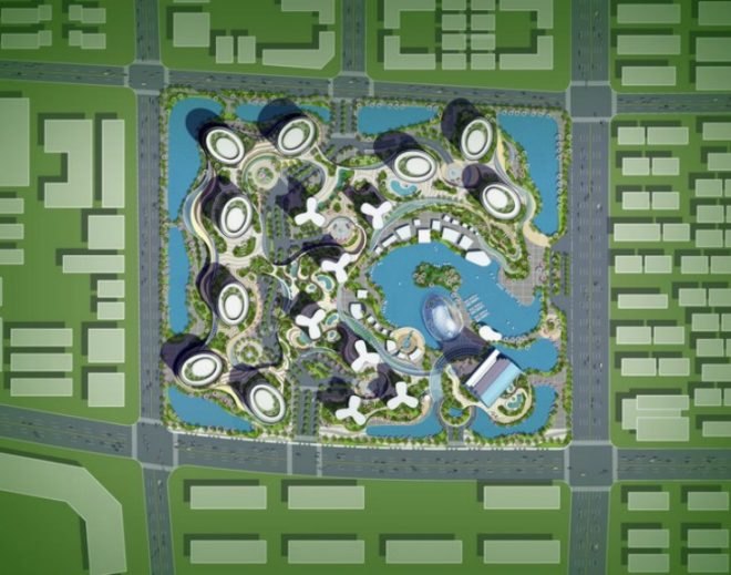 Jinshui Science and Technology Park, GDS Architects, zero carbon, energy efficiency, green design, eco design, self sufficient buildings, green architecture, eco architecture, china, solar panels, photovoltaic panels
