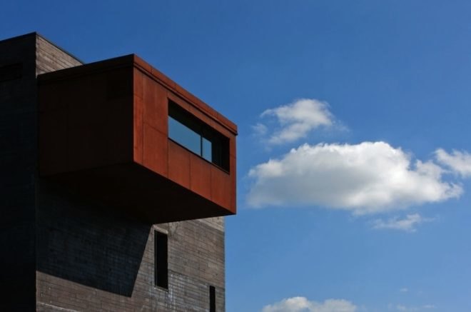 kemenes volcanopark, volcano visitor center, volcano, hungary, foldes architects, sag hill volcano, laszlo foldes, corten steel, volcano exhibit, western hungary