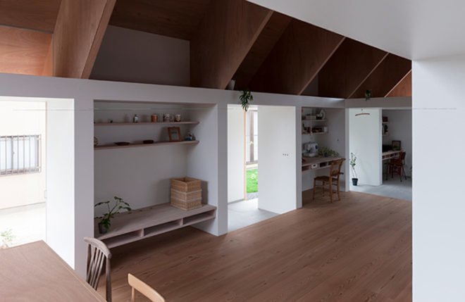 green design, eco design, sustainable design, Koya No Sumika, mA-Style Architects, plywood roof, minimalist living