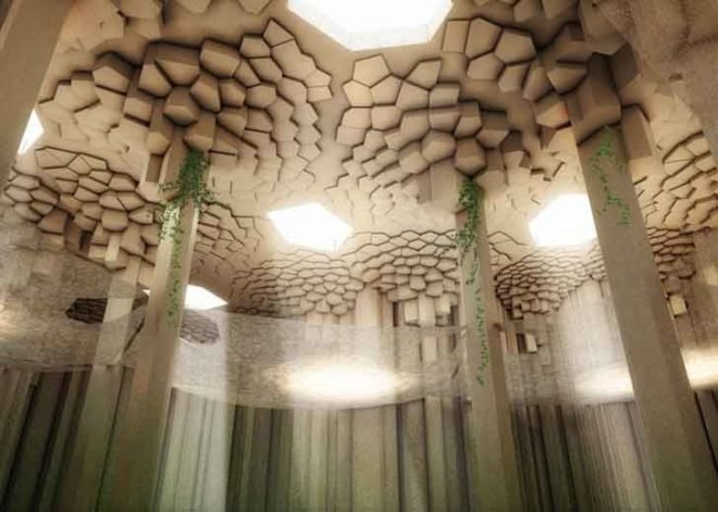 za architects, mars, colony, underground, basalt, robots, caverns, space exploration