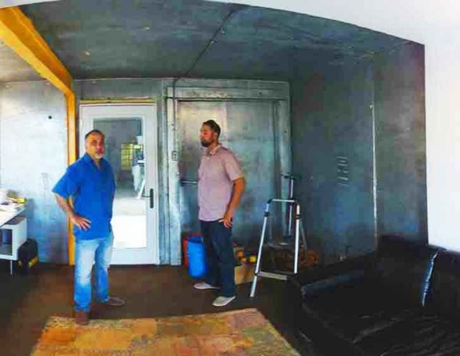 wamo studio, office space, taos cow ice cream company, walk-in freezer, renovation, architecture studio, carol ware, vahid mojarrab