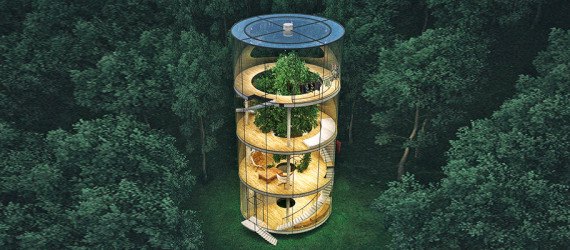 A. Masow Design Studio, tree house Kazakhstan, Kazakhstan architecture, glass houses, tree houses, tree houses design, transparent houses, forest retreats, daylit homes, Kazakhstan