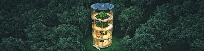 A. Masow Design Studio, tree house Kazakhstan, Kazakhstan architecture, glass houses, tree houses, tree houses design, transparent houses, forest retreats, daylit homes, Kazakhstan