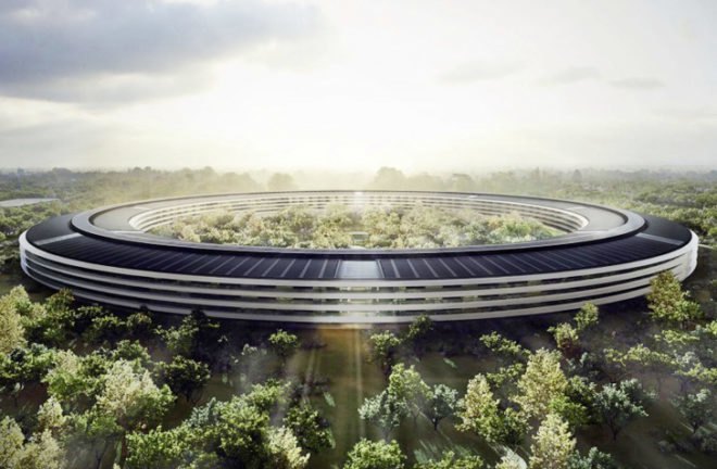Apple Campus 2, Apple HQ Cupertino, Apple Spaceship Headquarters, Apple architecture, sustainable buildings, energy-efficient buildings, green masterplan Apple, Steve Jobs