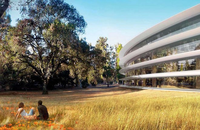 Apple Campus 2, Apple HQ Cupertino, Apple Spaceship Headquarters, Apple architecture, sustainable buildings, energy-efficient buildings, green masterplan Apple, Steve Jobs