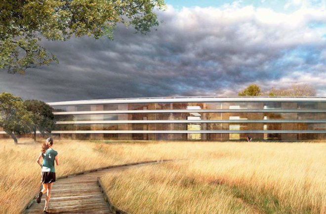 Apple Campus 2, Apple HQ Cupertino, Apple Spaceship Headquarters, Apple architecture, sustainable buildings, energy-efficient buildings, green masterplan Apple, Steve Jobs