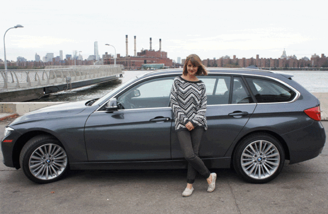 BMW 328D Diesel Sedan, Jill Fehrenbacher, New York City , testdrive, test drive, test-drive, diesel car, biodiesel, bio-diesel, clean diesel, green diesel, east river, Long Island City, Queens, Greenpoint, Inhabitat test drive, green car