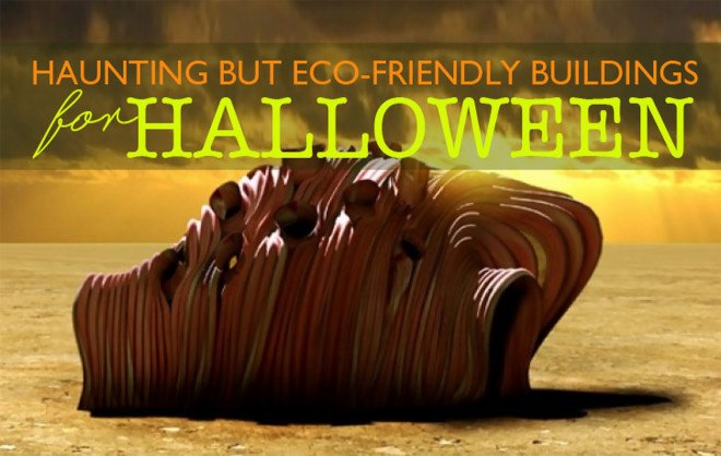 ghost houses, eco-friendly, green houses, Halloween, spooky, creepy design, cave houses, stone houses, In Vitro, fairy-tale houses, green building, architecture, green Halloween