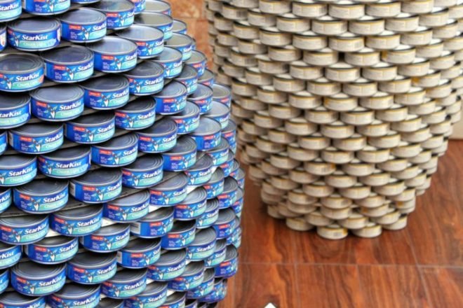 canstruction, architecture and the city festival, san francisco, social responsibility, public art, charity, canned goods