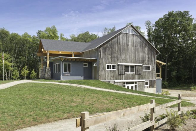 Kalamazoo Nature Center Camp, Lord Aeck Sargent, barn reuse, barn renovation, adaptive reuse, summer camp, kalamazoo