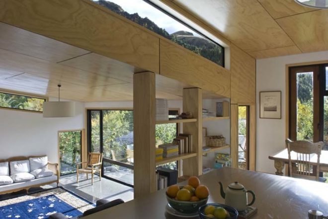 Kerr Ritchie, geothermal energy, powered, Arrowtown House, New Zealand, tiny home, double glazing, Tiny Homes, Architecture, Solar Power, Renewable Energy, energy efficiency, Daylighting,