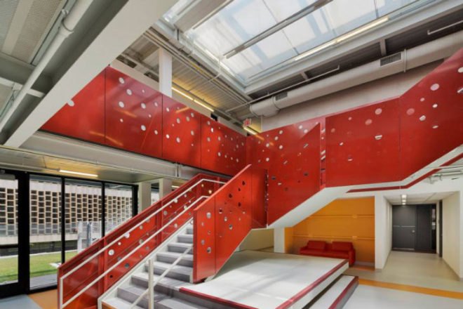 Lehman College Day Care, Garrison Architects, day care, bronx, modular, prefab, vertical garden